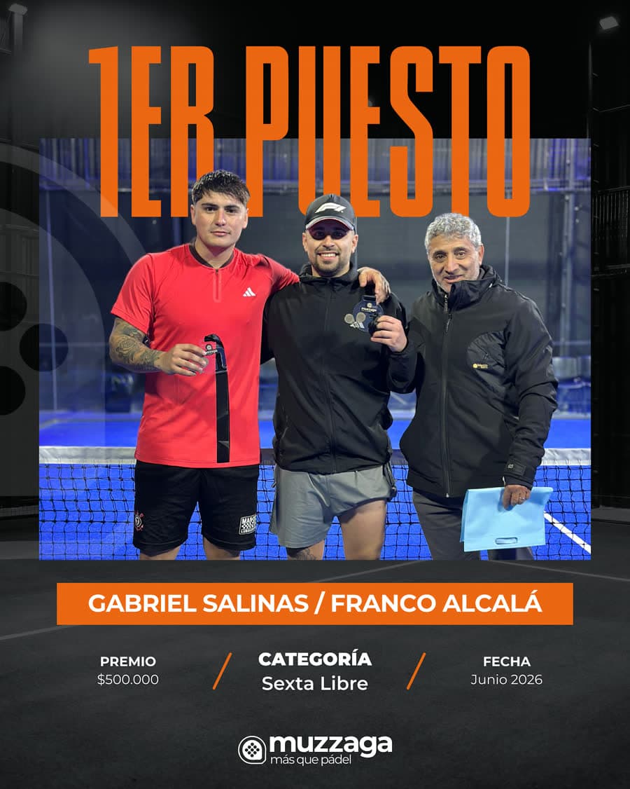 1er puesto 6ta Libre (G. Salinas y F. Alcalá)